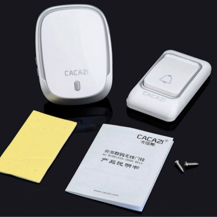CACAZI K01 Pager Wireless Smart Music Waterproof Doorbell, Random Color Delivery, US / EU / UK Plug CACAZI K01 Pager Wireless Smart Music Waterproof Doorbell, Random Color Delivery, US / EU / UK Plug